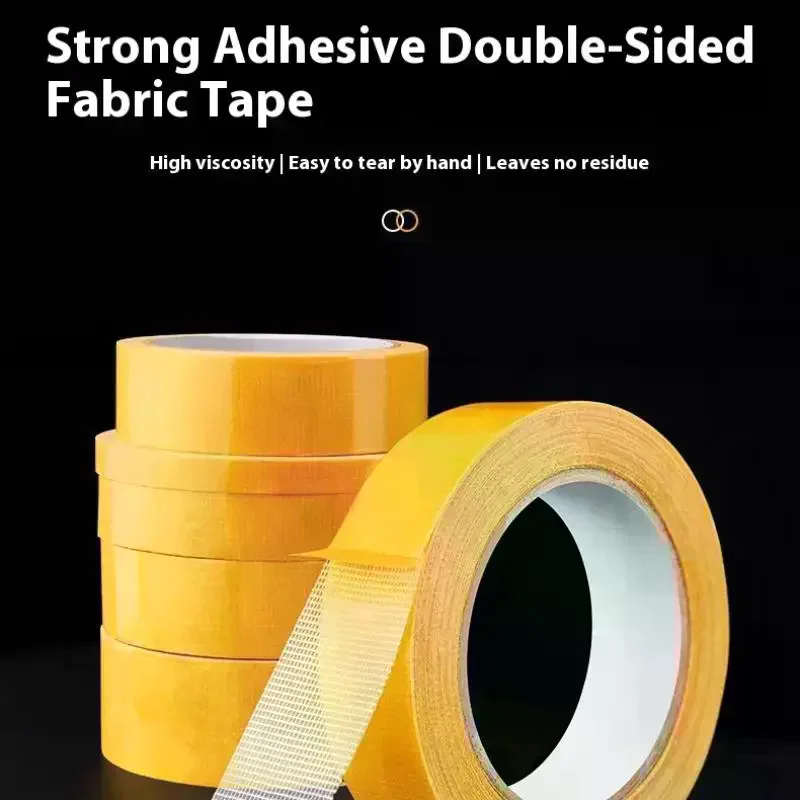 3/2/1pcs Super Adhesive Double Sided Cloth Traceless Carpet Base Tape With Strong Fixation High Viscosity For Waterproof Translu - Detail 1
