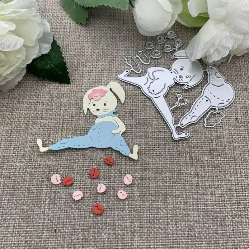 Easter bunny decoration Metal Cutting Dies For DIY Scrapbooking Decorative Embossing Handcraft Die Cutting Template Mold