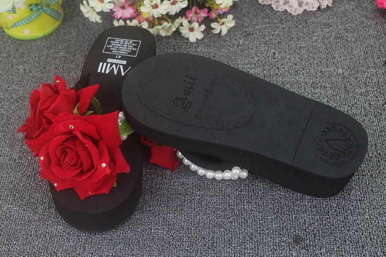 Women Bow Summer Sandals Slipper Indoor Outdoor Flip-flops Beach Shoes New Fashion Female Casual flower Slipper gift