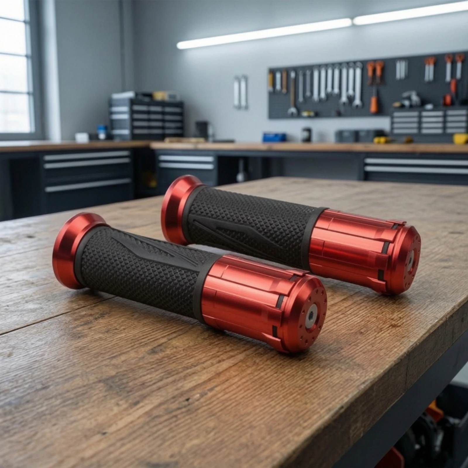 Motorcycle Handlebar Grips Long-Lasting Handlebar Grips with Aluminum Alloy Easy Installation Soft for Motorcyclists