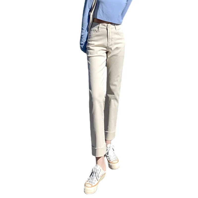 

Jeans Women Korean Fashion New Retro Casual Street Style Versatile Denim Ladie Long Pants Vintage Jeans Womens Clothing