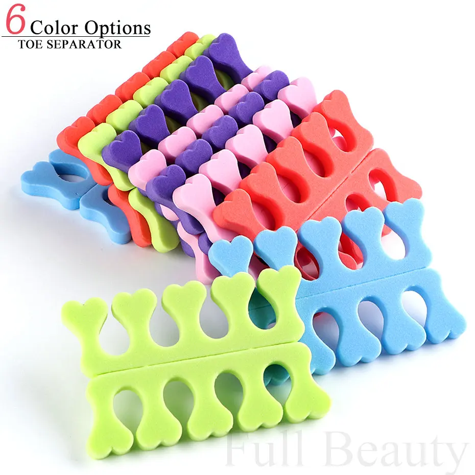 10/20 Pairs Foam Toe Separators Foot Fingers Professional Tools Sponge Pedicure Supplies Soft Gel UV Polish Manicure Accessories