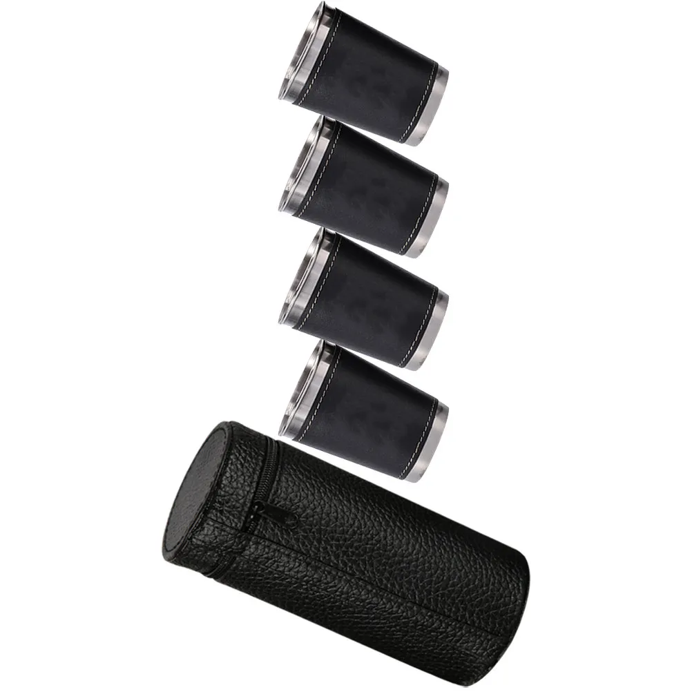 1Set Stainless Steel Wine Cup Compact Stackable Multi-Function Drink Cup for Camping Outdoor Party Picnic Hiking Travel and