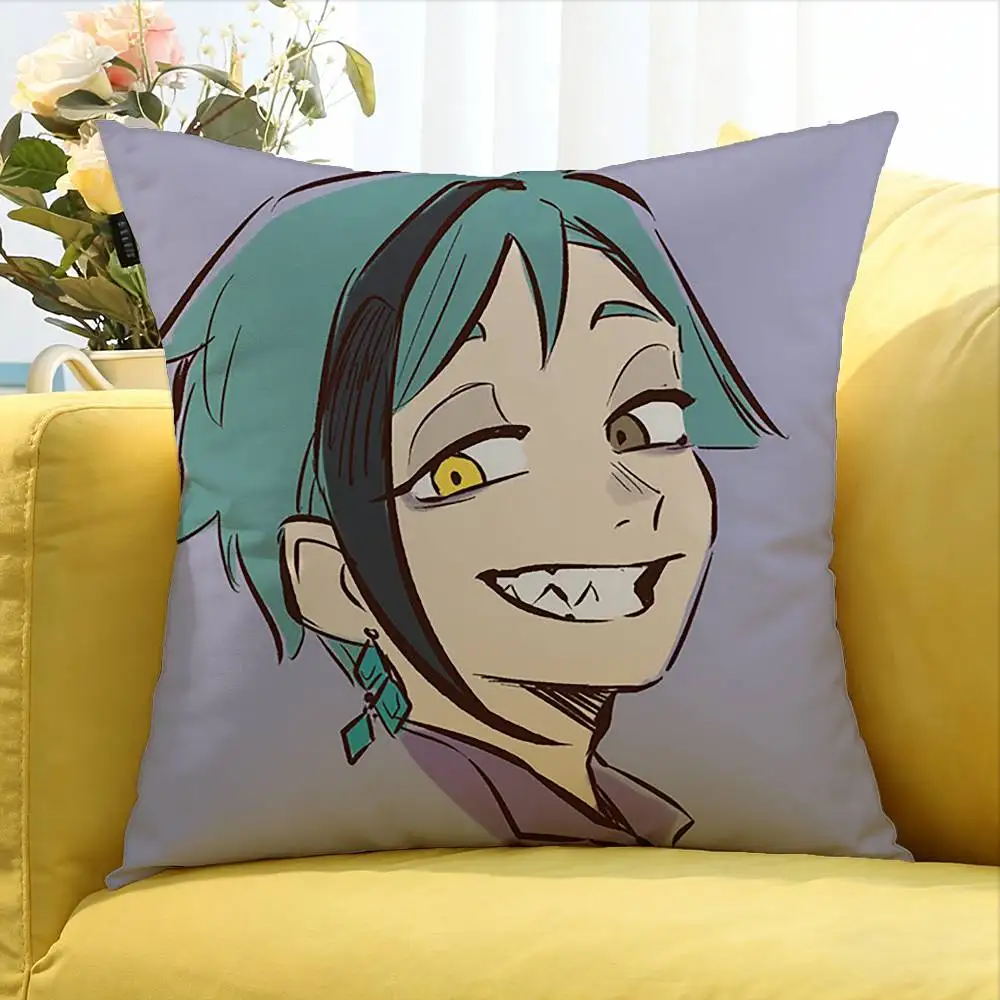 Twist Wonderland Floyd Jade  Various Sizes Square Pillow Case For Car Home Bedchamber Decor