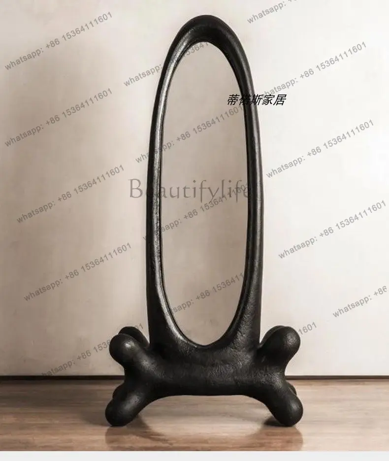 YJ Floor mirror Nordic classical art full-length mirror irregular cloakroom creative fashion special-shaped