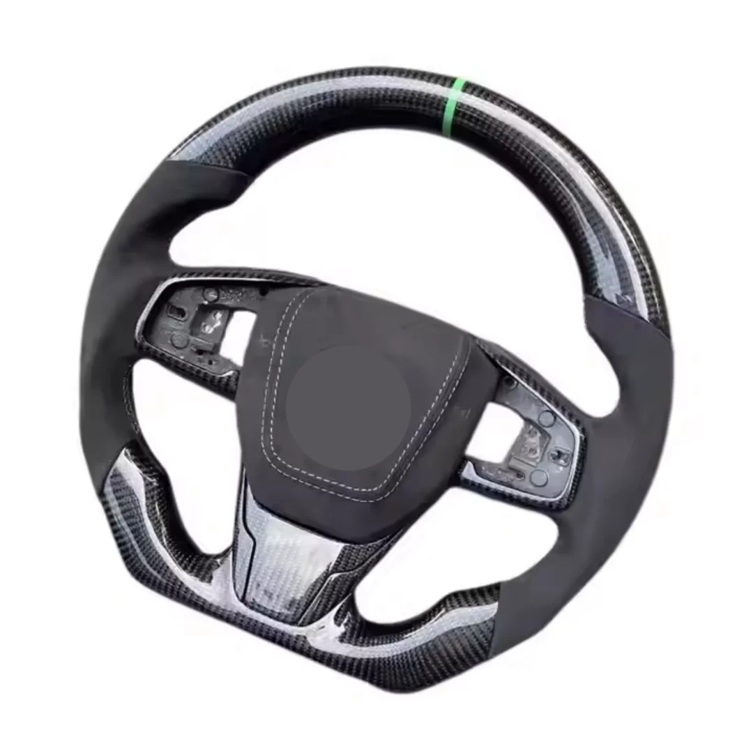 Professional Custom Hand Sewing Leather Advanced carbon fiber Alcantara steering wheel For Honda Civic Car Steering Wheel