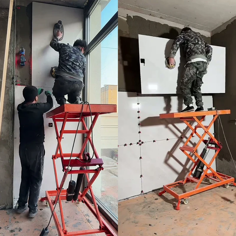 Foot Operated Hydraulic Scissor Lift Platform 300KG Max Load 1.4m Lifting Height For Indoor Ceiling Installation Maintenance Use