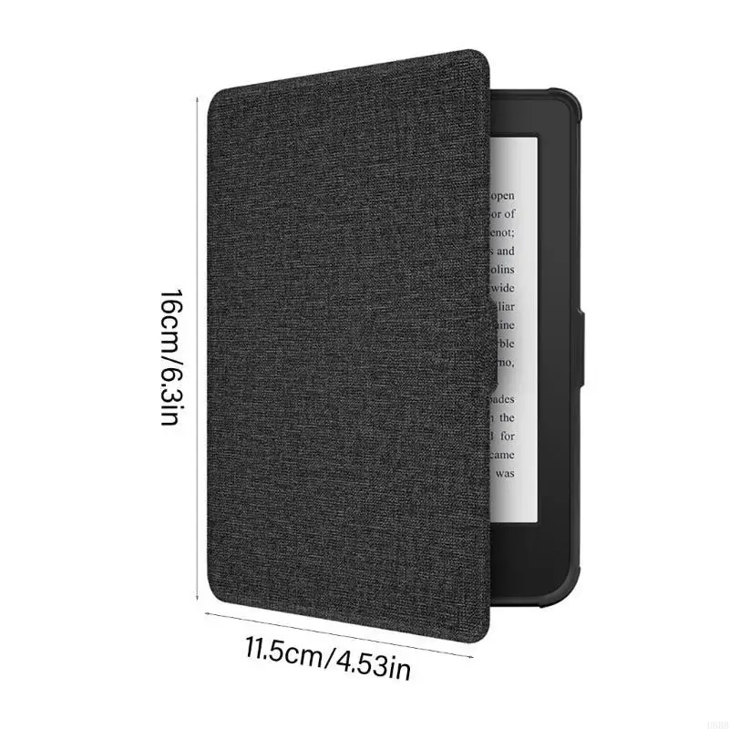 حالة D5BB لـ 6 "2024 Clara Color Color Ereader Sleeve Cover مع أحزمة اليد/النوم التلقائي/الاستيقاظ مع حالة حزام اليد