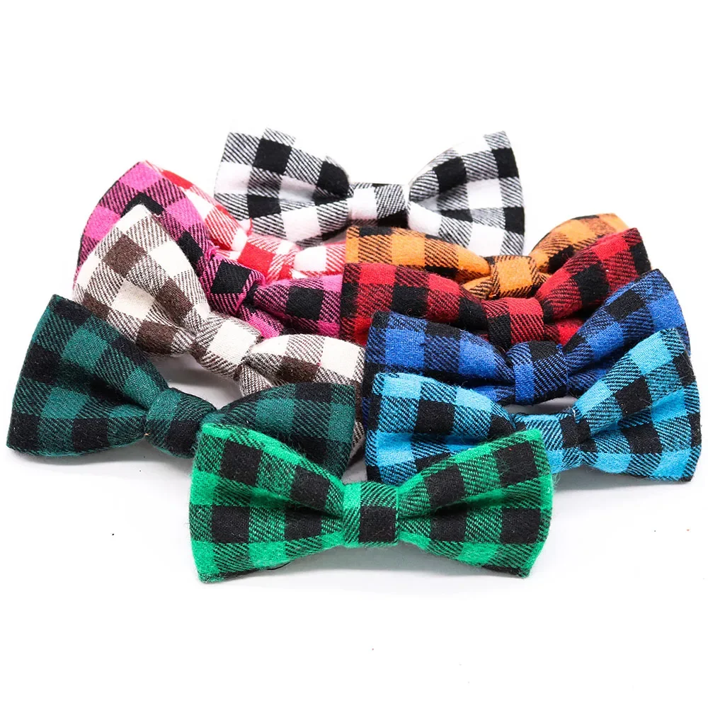 30pcs Bulk Dog Collar Bowtie Cotton Sliding Pet Dog Bow Collar For Small Dog Cat Bow Tie Dogs Pets Grooming Dog Accessories