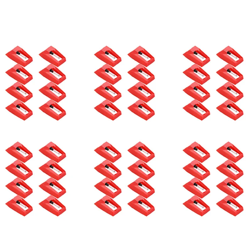 AS95-48 قطعة مشغل تسجيل إبرة القرص الدوار روبي استبدال ستايلس الإبر لمشغل تسجيلات الفينيل