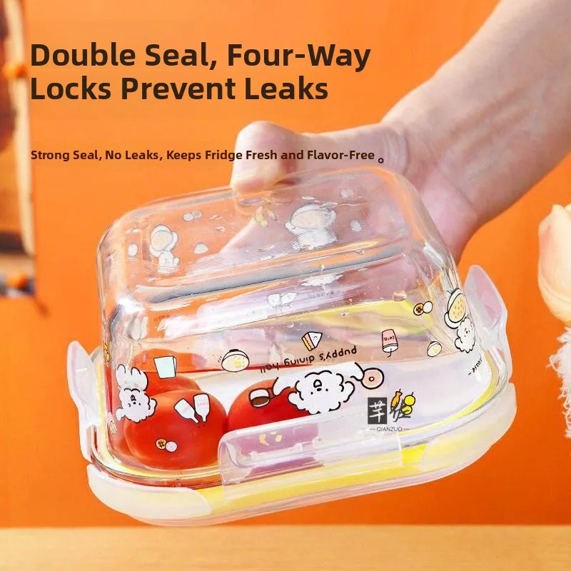 2026 New Glass Lunch Box Freshness Preservation Microwave Oven Refrigerator Special Heating Lunchbox with Rice for Office Wor... view 3