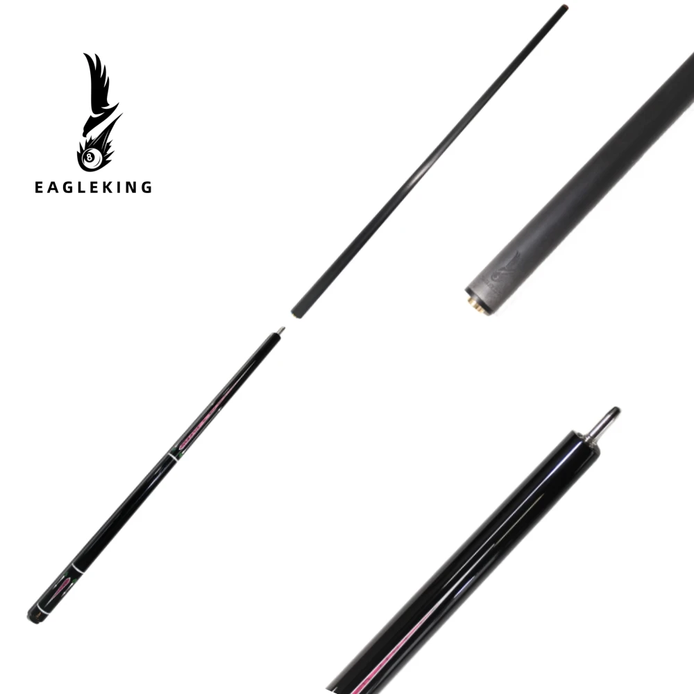 

1/2 Minute Cue Carbon Fiber Billiard Cue 12.9mm Bakelite Head Carbon Fiber + Fiberglass Head Uniloc Joint 58"/147cm Billiard Cu