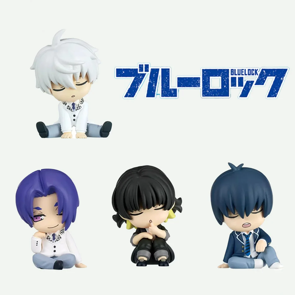 B-E-CK Isagi Yoichi Q-versie Acchion Figre Koc C Bodemtemperatuur PVC Ornament Speelgoed met Tsure Hyoma Hachi etc. Meguru Nagi Seishiro