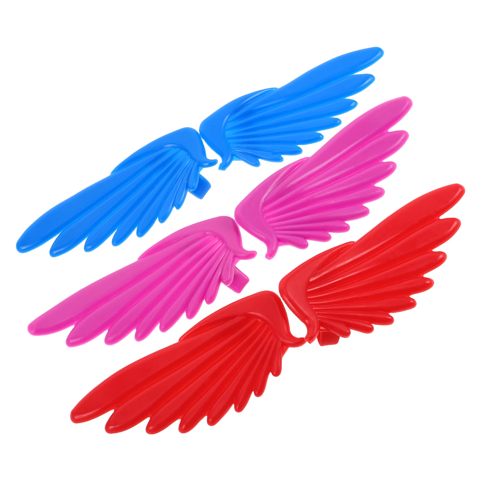 

6pcs Plastic Skate Wings Roller Accessories for Women Colorful Shoe Charms Small Adorable Lightweight Diy Parts Enhance Skills