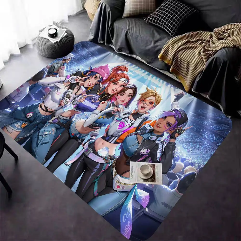 Game O-Over-watchS Bath Mat Kids Room Bedroom Decoration Balcony Anti-Slip Doormat Living Room Alfombra