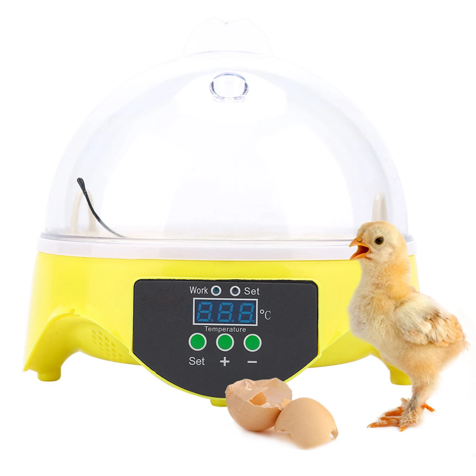 Bird Incubator Mini Digital 7 Egg Capacity Chicken Duck Bird Incubator Tool Kit EU Plug 220V Chicken Incubator