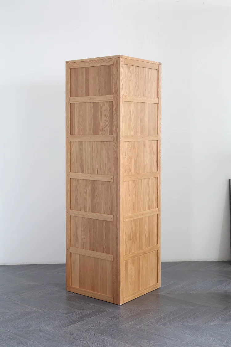 D6171 estantería esquinera de madera maciza de estilo moderno y sencillo, muebles de estudio