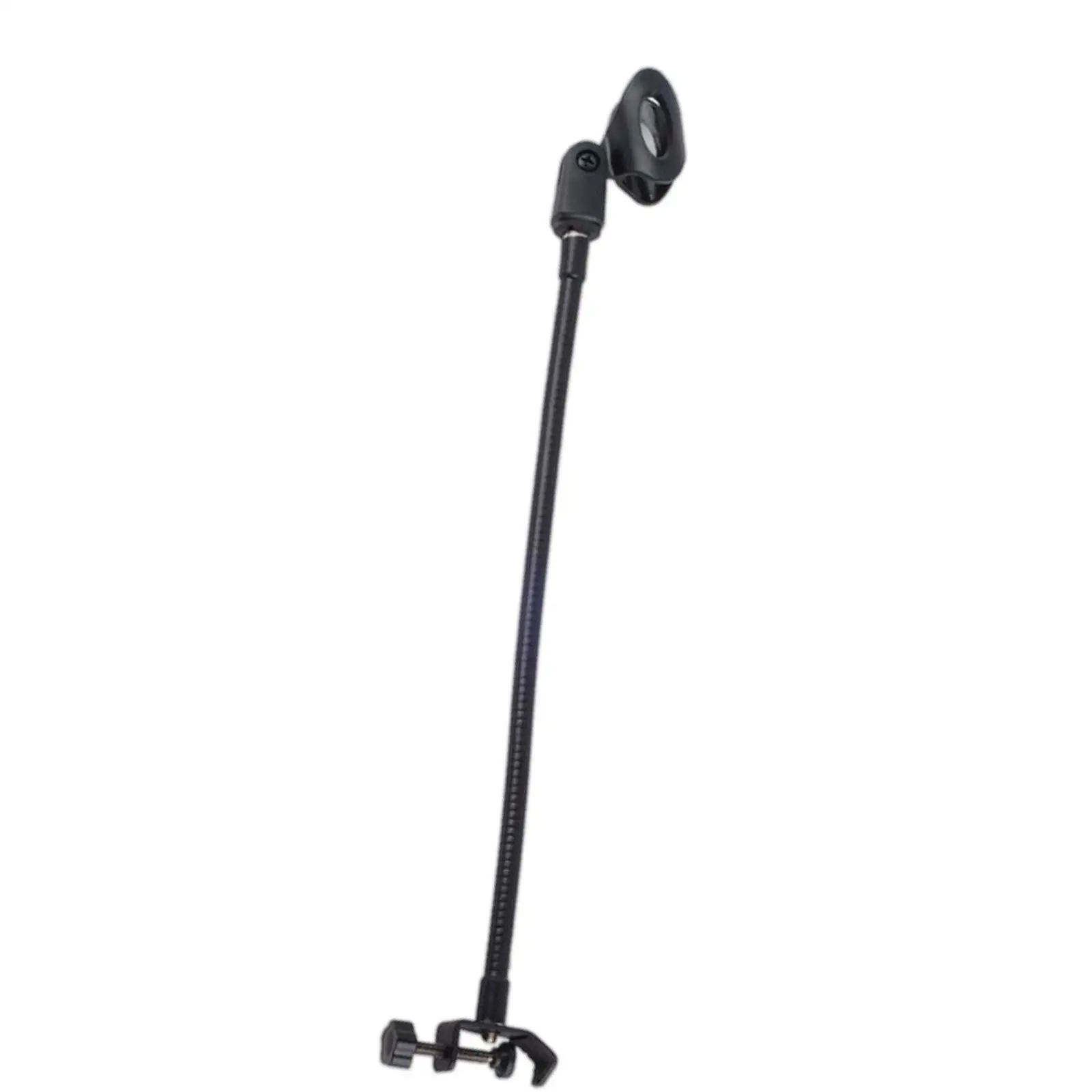 Clip Holder with Heavy Duty Desk Clamp,Universal Hose Shelves Microphone Flexible Tube Clips,Microphone Arm Stand