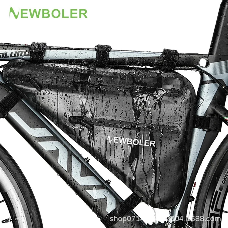 Bike bag Triangle bag Upper tube bag Front beam bag Large capacity waterproof mountain bike riding equipment bike bag