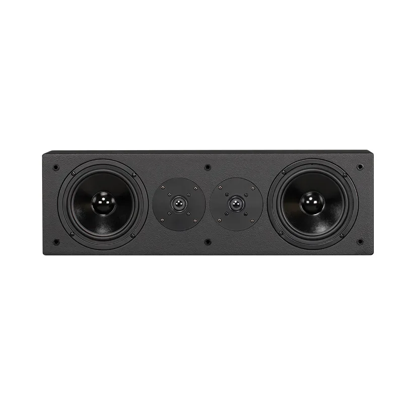 Home theater audio ultra-thin wall-mounted center monitor wooden passive full-range speaker