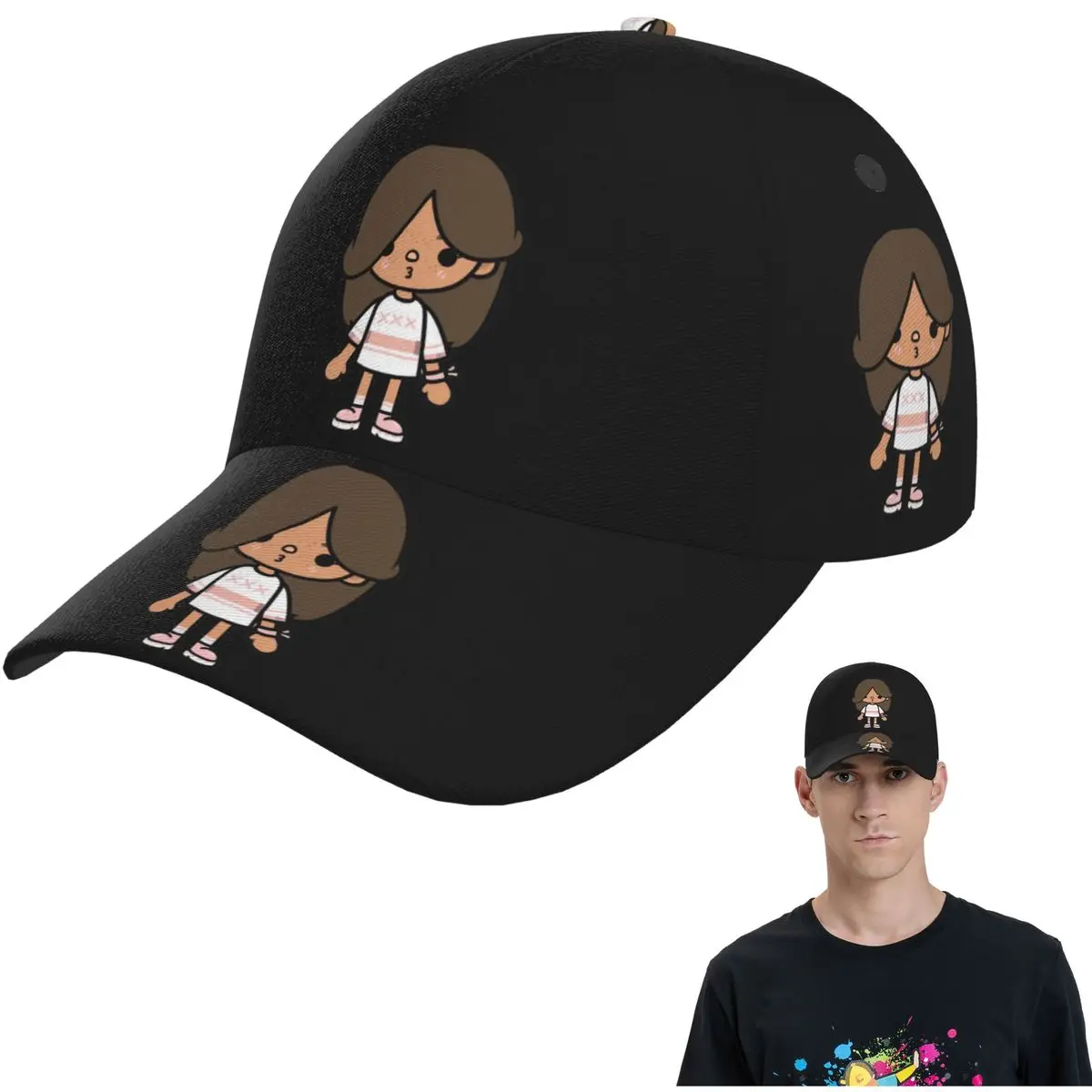 

Toca Life Box - Toca Boca Cute Mesh Бейсболки Snapback Модные бейсболки Casual Casquette Outdoor Для мужчин и женщин