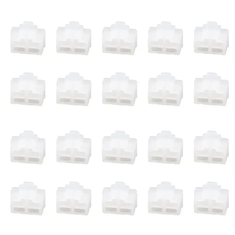 ABUL-Clear Ethernet Port RJ 45 Dustproof Cap Protection Stopper 20 Connector Plug