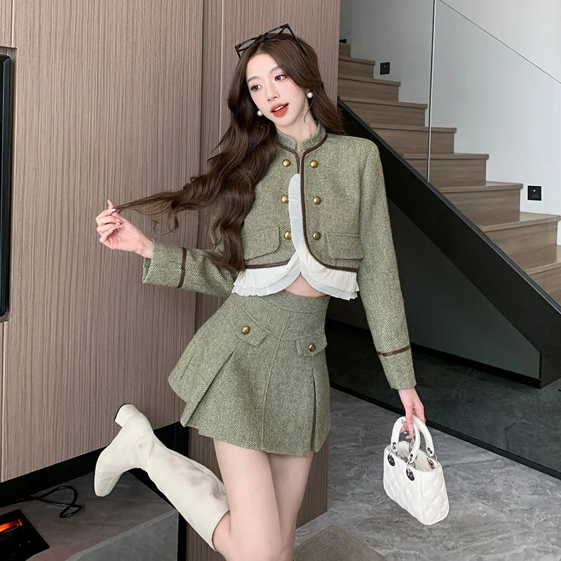 Real Shot + in Stock French Luxury Rich Heiress Classic Style Suit Dress New High-end Refined Elegant Two-piece Set High Quality