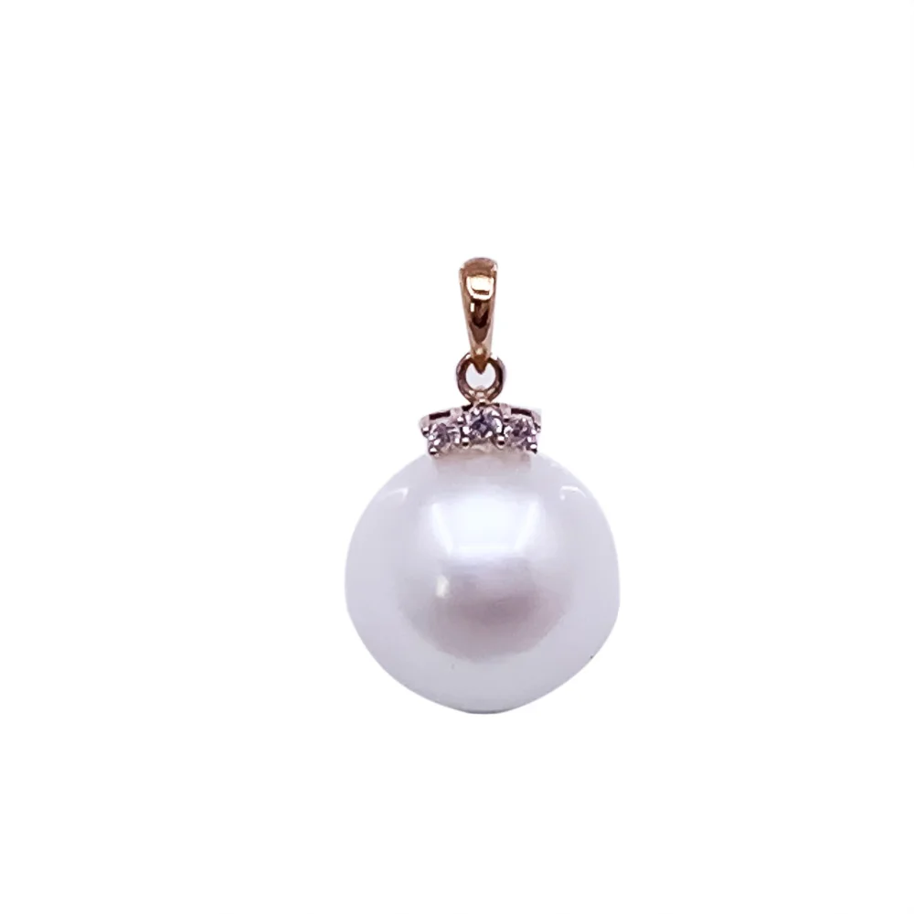 

SHILOVEM 18k Gold Pearl pendant New Birthday Christmas Gift Fashion Wholesale Women none necklace yzz11116zz