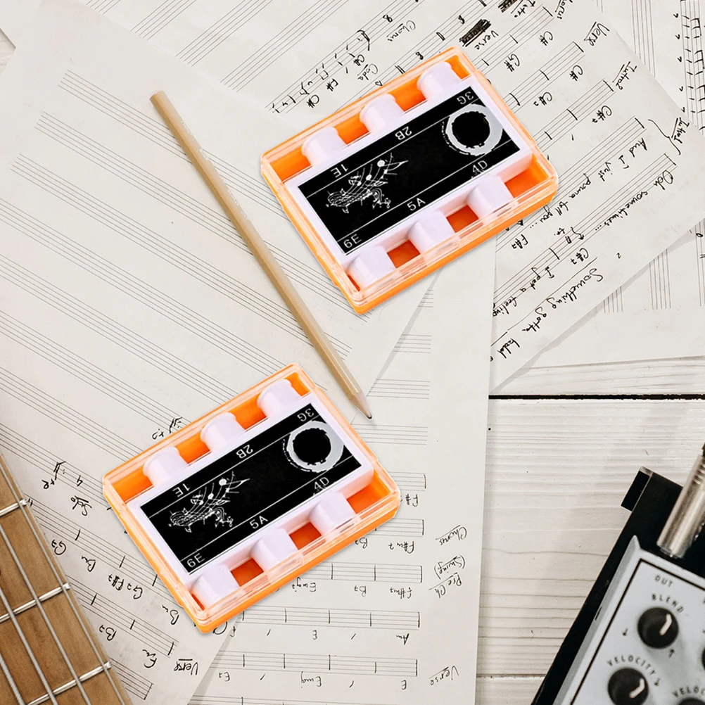 

Black Sticker Guitar Pitch Pipe Acoustic Tuner Durable Plastic Parts Musical Instruments Professional Tool Gifts