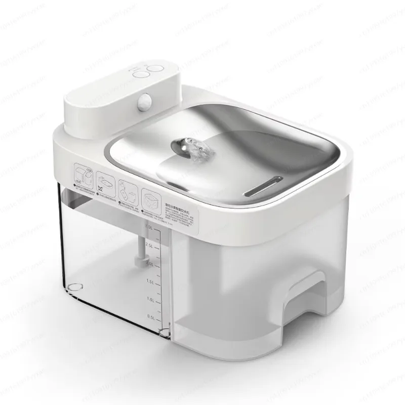 Nueva fuente automática para gatos de 3L, control por aplicación con sensor inalámbrico, separación de aguas residuales a temperatura constante