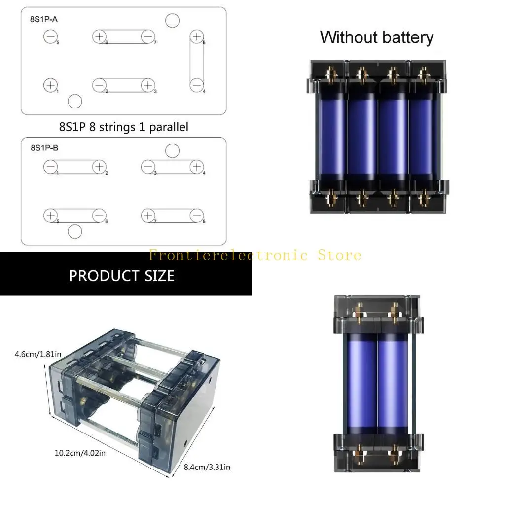 G8DB 18650 Battery Holder Case, Easy to Assemble High Current Support Battey Box