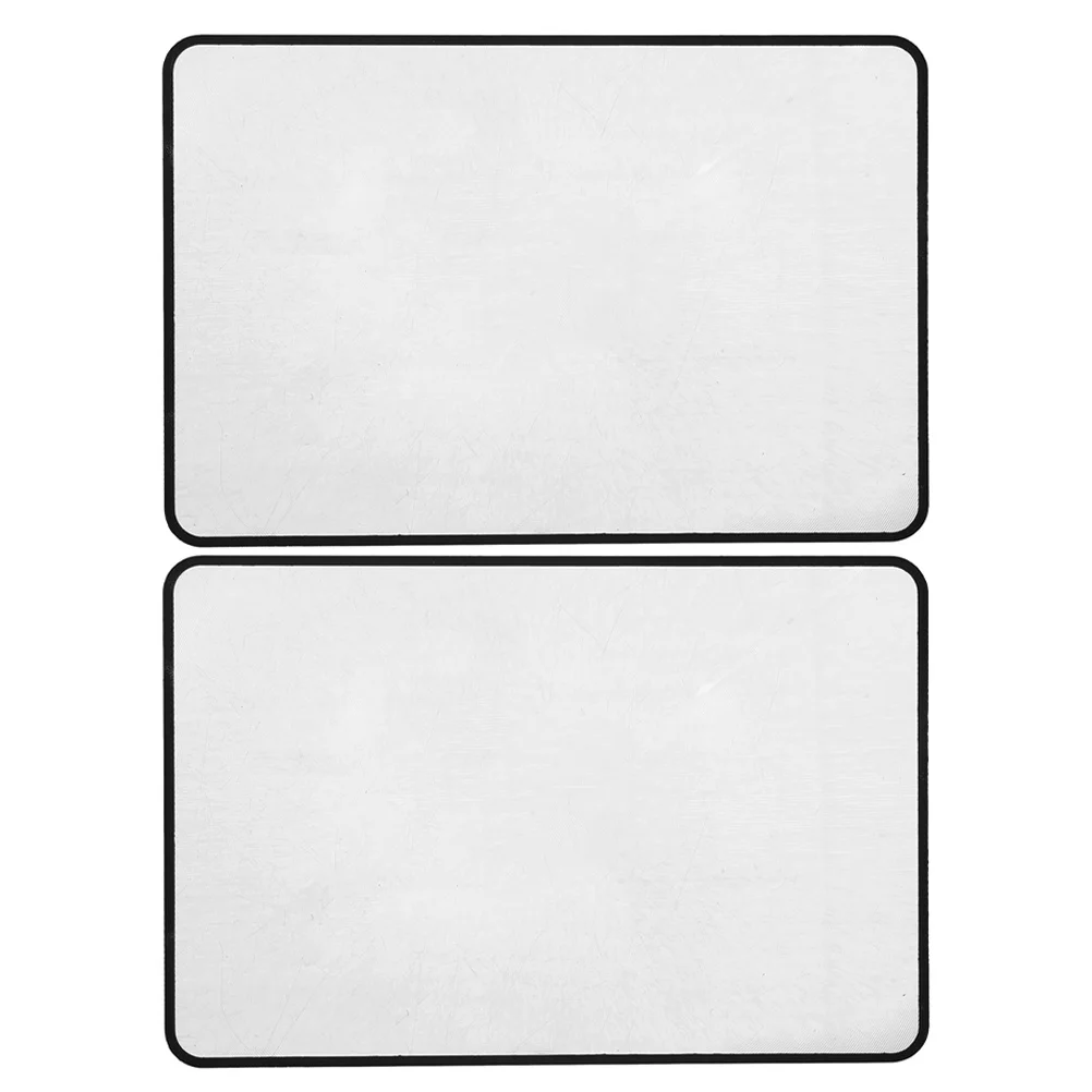 

2pcs Full Page Magnifying Sheet Reading Ultra Thin Pvc Magnifier Bookmark Lightweight Reading Aid For Elderly Book Page Enlarger