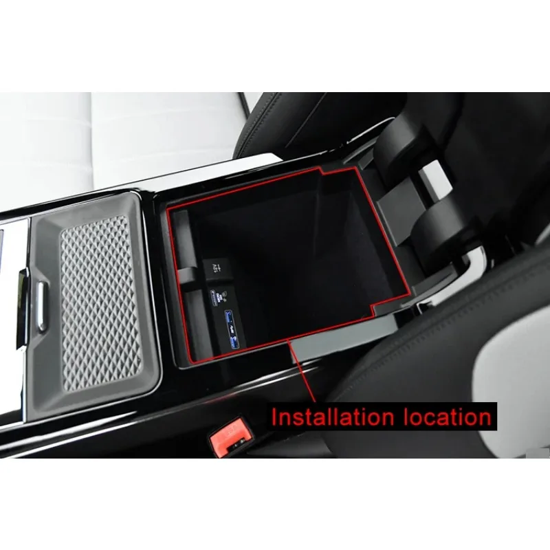 For Range Rover Evoque 2019 2020 Year Car Center Console Storage Box Phone Tray Accessories Interior Mouldings