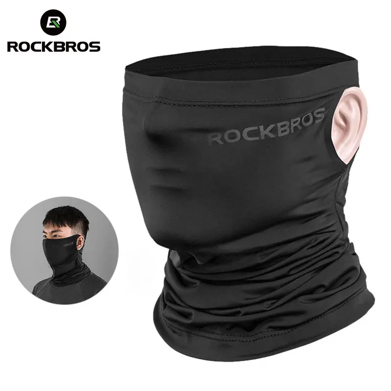 

ROCKBROS Silk Face Masks Summer Neck Scarf Bandana Sun Protection Breathable Face Mask for Bike Motorcycle & Outdoor Sports