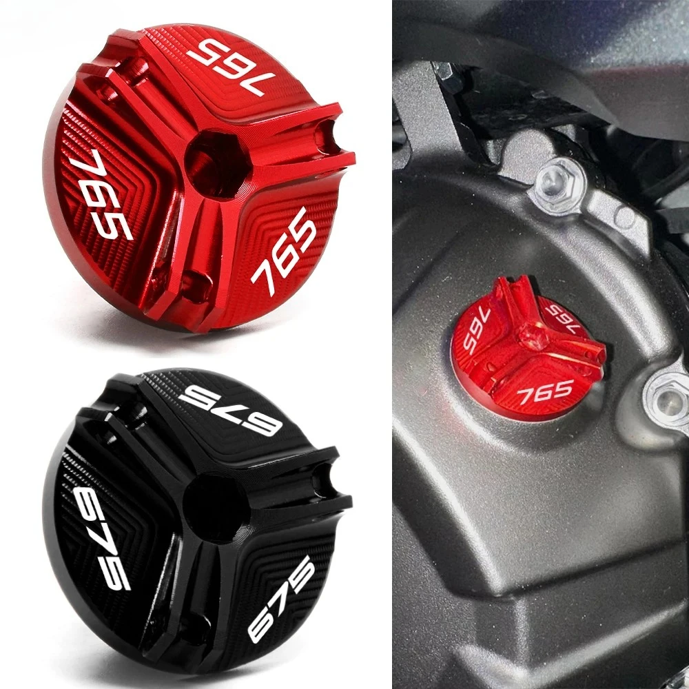 

For Triumph Street Triple 765 RS /S/R Street Triple 675 R RX Trident 660 CNC Motorcycle Engine Oil Filler Cap Oil Plug Cover