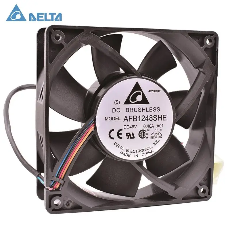 AFB1248SHE 12038 12cm 120mm 48V 0.40A Double ball bearing server waterproof fan