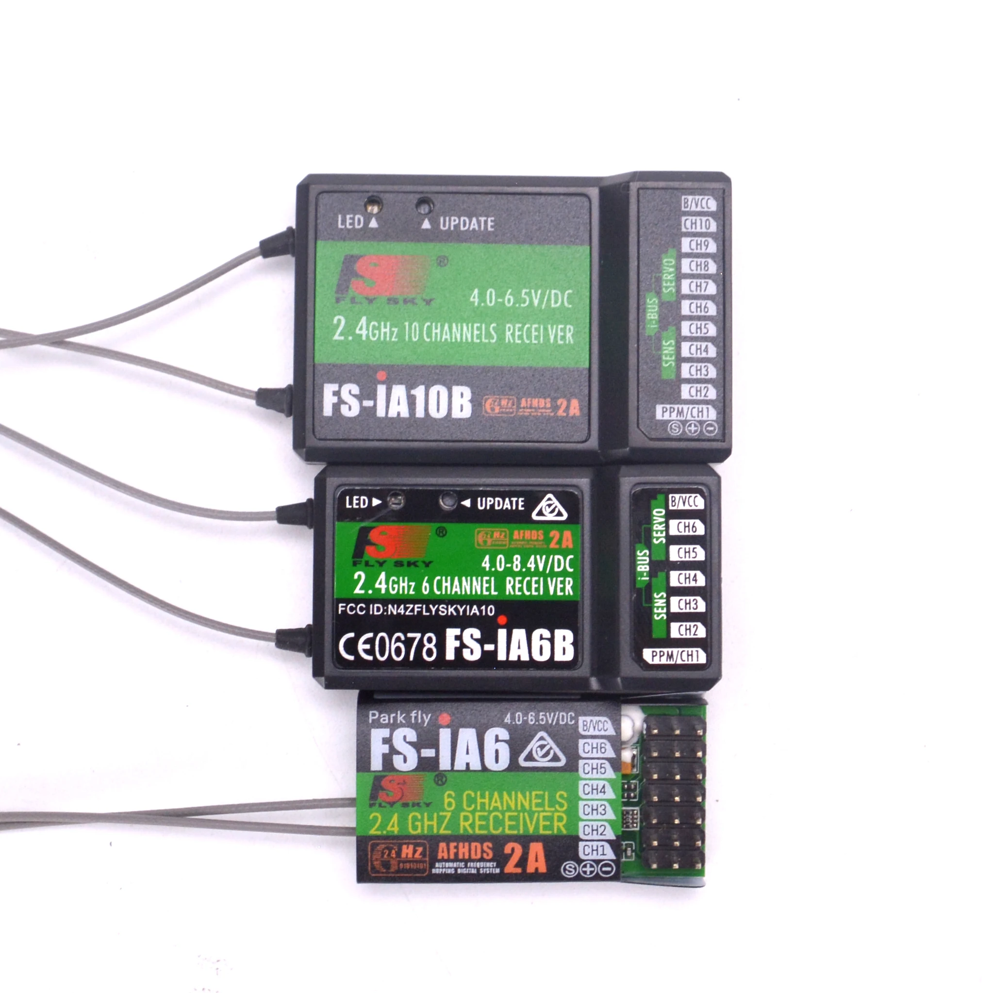 FlySky FS-IA10B IA6B X6B FS-A8S IA6 receiver receptor for i6 i10 CT6B T6 TH9x transmisor de Control remoto partes