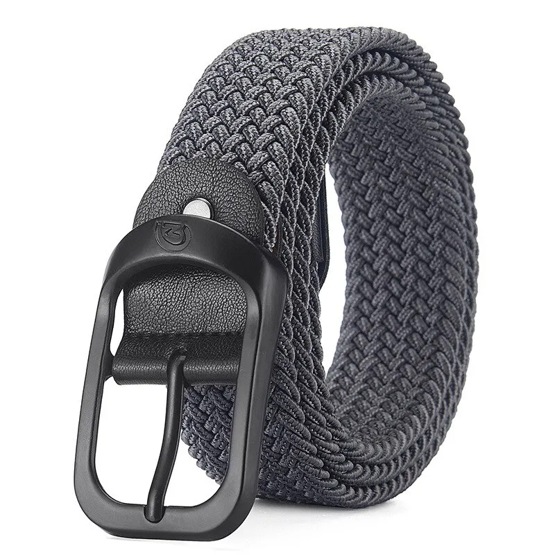 Herenriem Casual geweven elastische riem Buitensporten Damesriem Geen behoefte aan ponsen Klimmen Werkriem Voor Heren Dames Mode - afbeelding 1