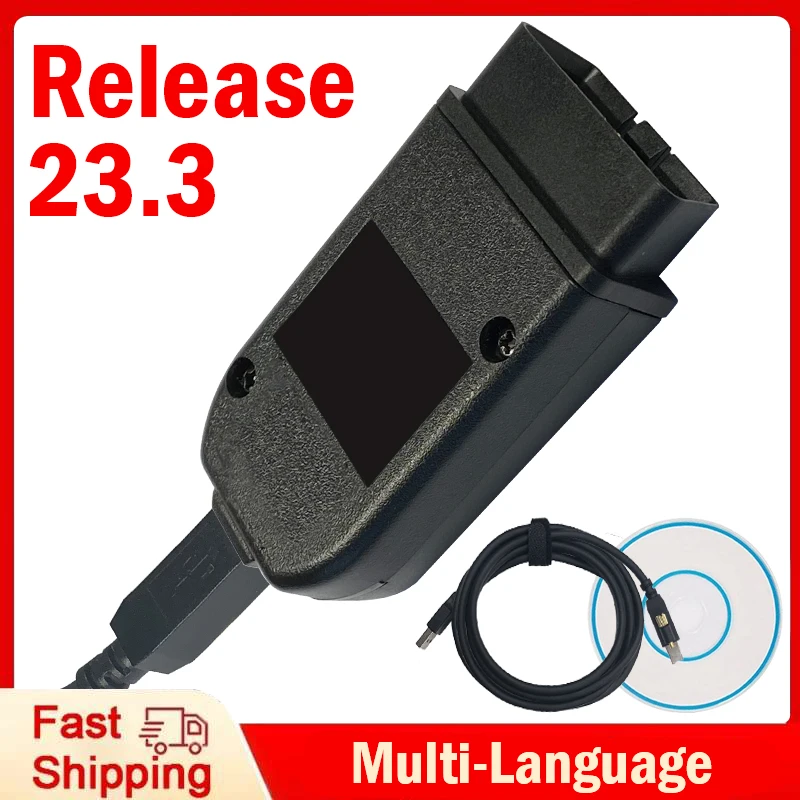 VAG Tool V23.3.1 Multi-Language 22.10 VAG HEX V2 Scanner VAG ATMEGA162 KKL For VAG COM Cable OBD2 Diagnostic Cable