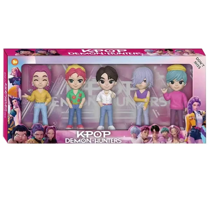 2026NEW Kpop Devil Hunter Rumi Zoe Mira anime polyvinyl chloride character collection desktop trinkets Childrens New Year gift image 3