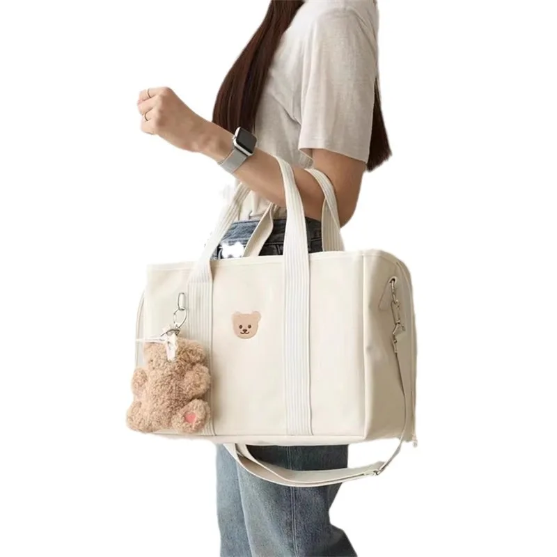 South Korea ins wind cartoon cute bear Mommy bag convenient multifunctional portable shoulder bag storage bag