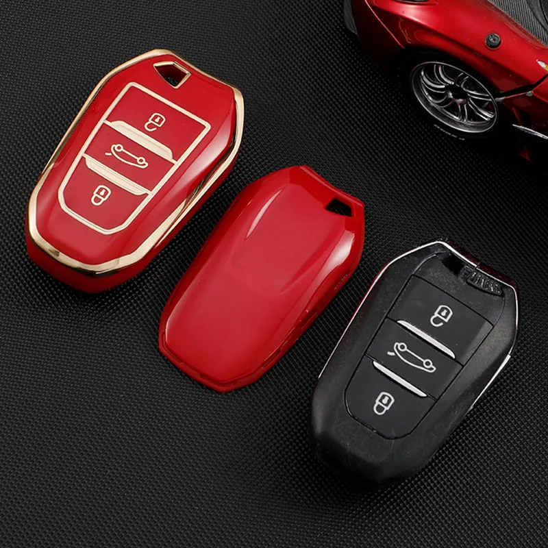 TPU Car Key Case for Peugeot 2008 3008 4008 5008 308 408 508 Citroen C1 C2 C4 C6 C3-XR Picasso Grand DS3 DS5 Cover Shell Fob