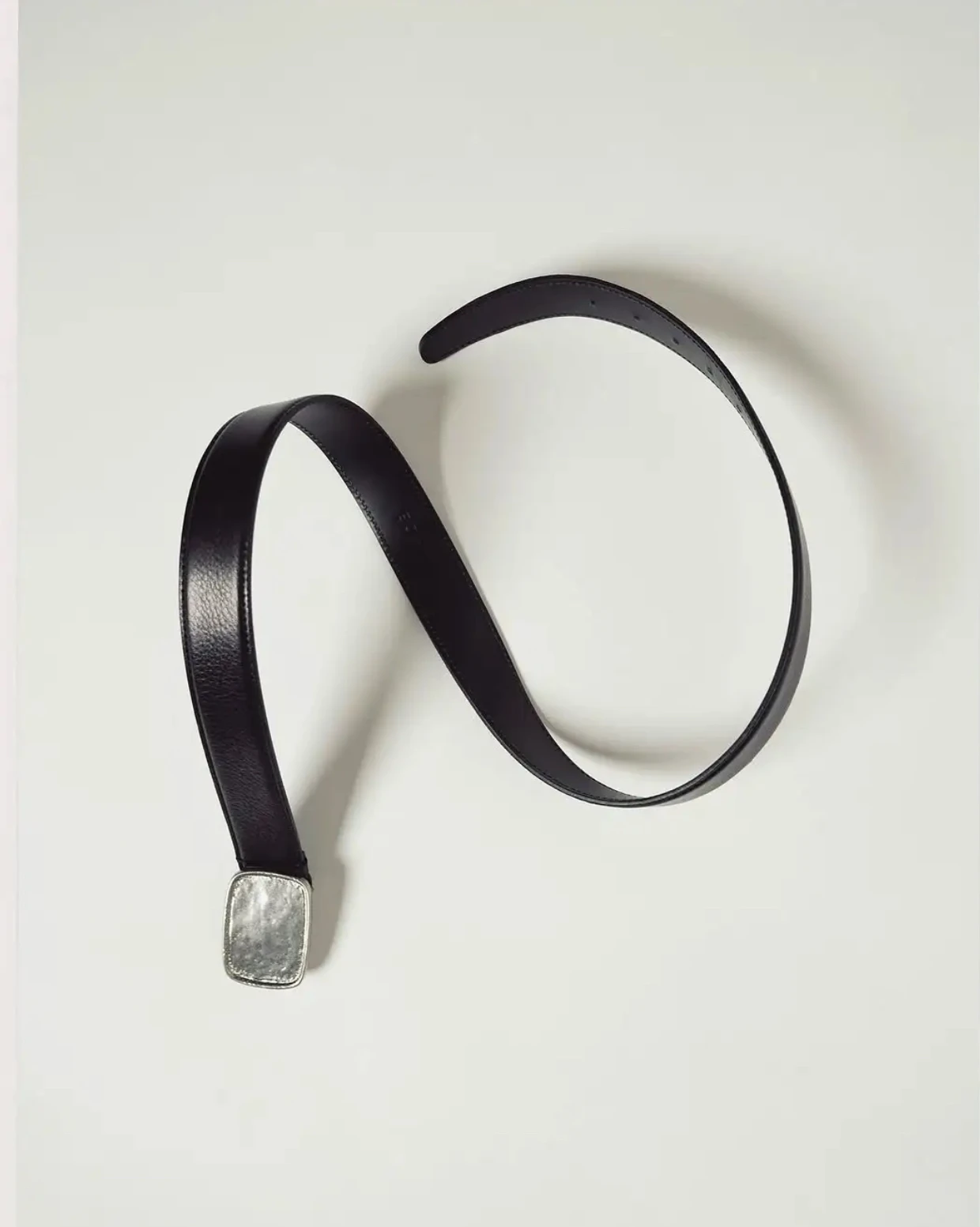 シルバーレザーベルト-ヴィンテージ通勤ベルト-多用途スムーストップレイヤー牛革ベルト-若者男性と女性向け