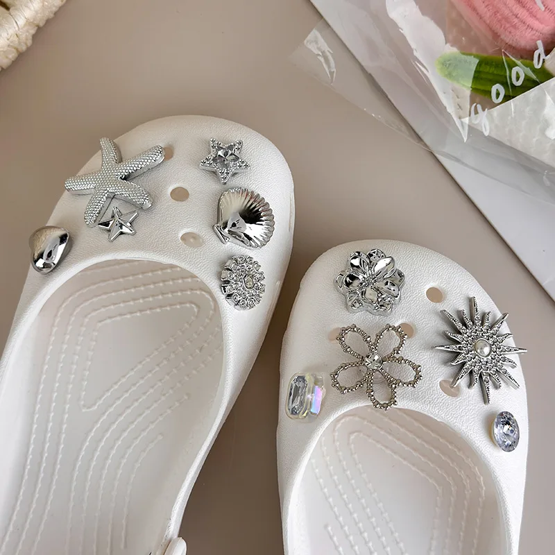 2026 Fashion Ballet Shoes Buckle Flower Sweet Girl DIY Decorative Removable Shoe Buckle for Hole Shoes Decorations Accessories