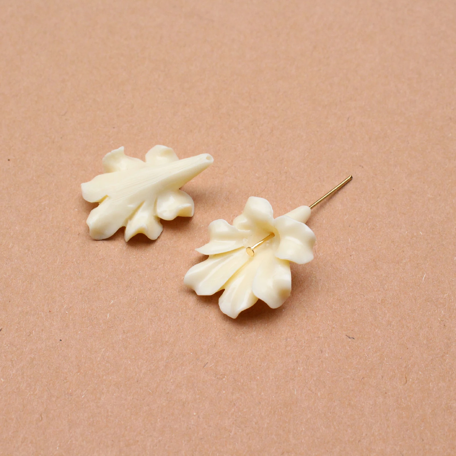 Artificial Coral  24mm Morning Glory Flower Loose Beads Charm Women Jewelry Making DIY  Necklace Earrings Brooch Craft