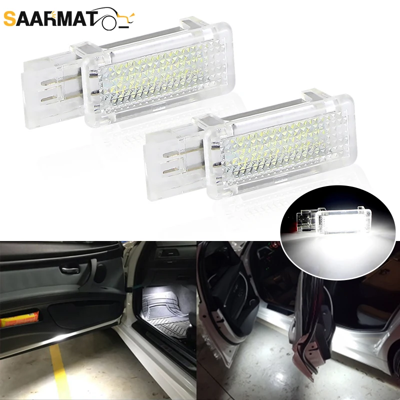 

2pcs LED Footwell Under Warning Light Courtesy Trunk Light Door Lamp For Mercedes Benz R171 R199 W203 W209 W240 W639 W176 W246