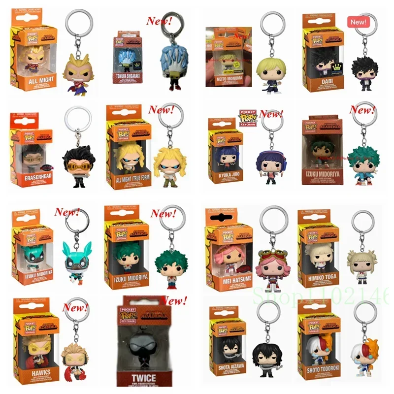 Nuevo Funko llavero de bolsillo My Hero Academia Deku Bakugo Mirio Togata Dabi Izuku Midoriya Kyoka Jiro modelo juguetes adultos niños regalo