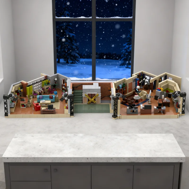 3990pcs MOC Big Bang Theory UCS Creative Advanced Build Model Building Blocks Module Diorama Figure Ship Robot Aircraft Toy Gift