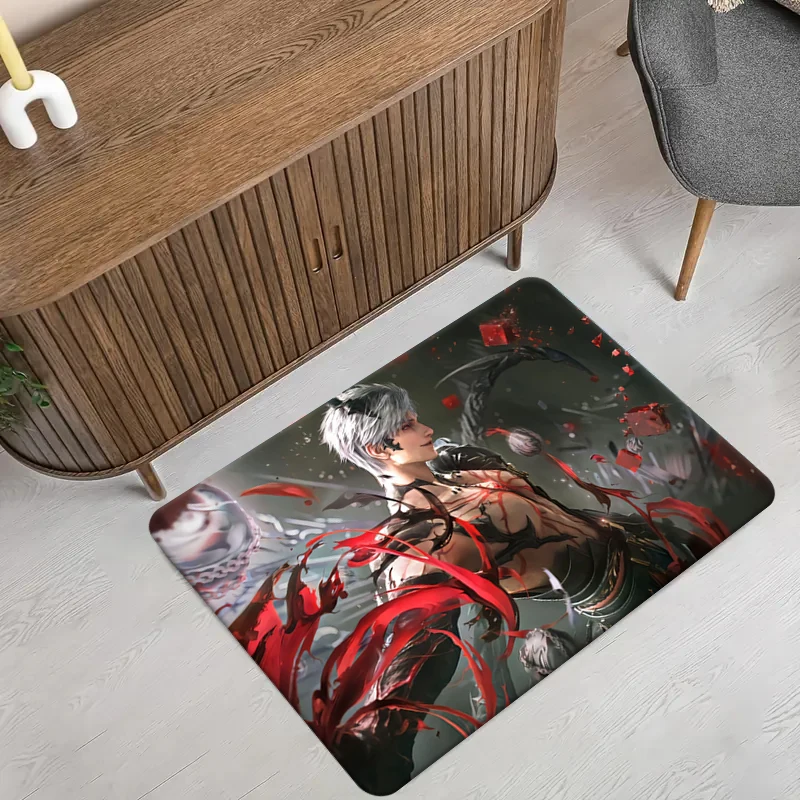 Anime Love and Deepspace Sylus Zayne Xavier Rafayel Cosplay Carpet Cartoon Bedroom Rug Bedside Blanket Xmas Gift