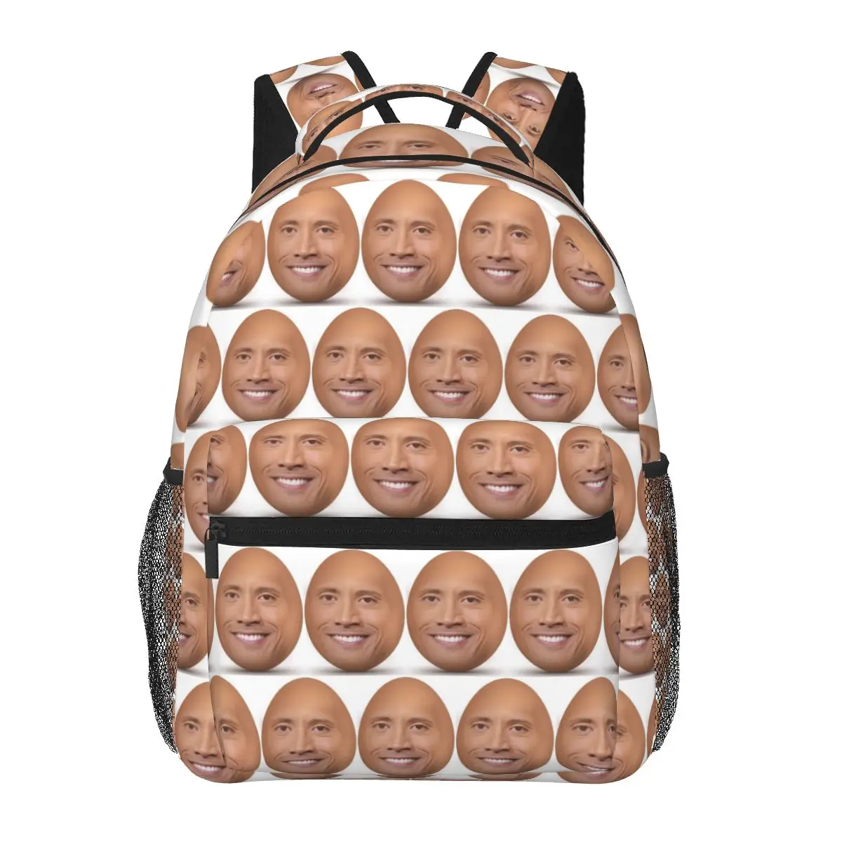 The Rock Egg Dwayne Johnson Backpacks Boys Girls Bookbag Children School Bags Cartoon Rucksack Shoulder Bag Large Capacity